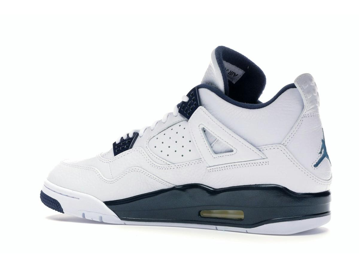Air Jordan 4 Retro Columbia 2015 White Legend Blue Midnight Navy 314254-107 Sneakers - savito