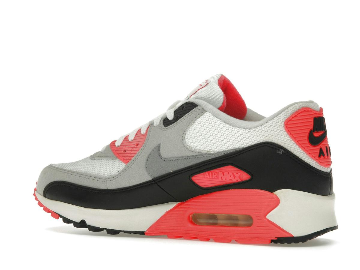 Nike Air Max 90 Infrared (2008) 333806-101 White/Cement Grey-Infrared-Black - savito