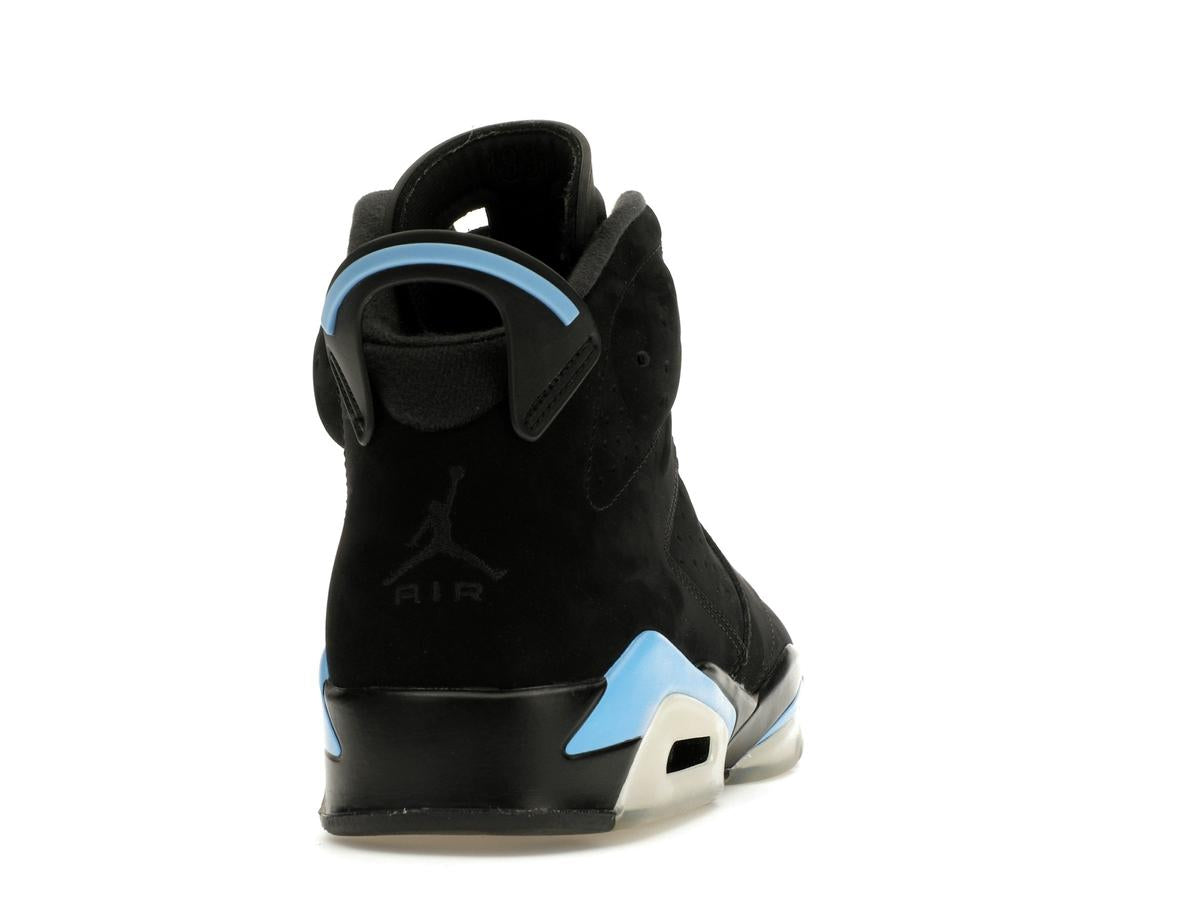 Jordan 6 Retro UNC 384664-006 Black University Blue Sneakers - savito