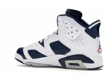 Air Jordan 6 Retro Olympic London 2012 White Midnight Navy Varsity Red 384664-130 - savito