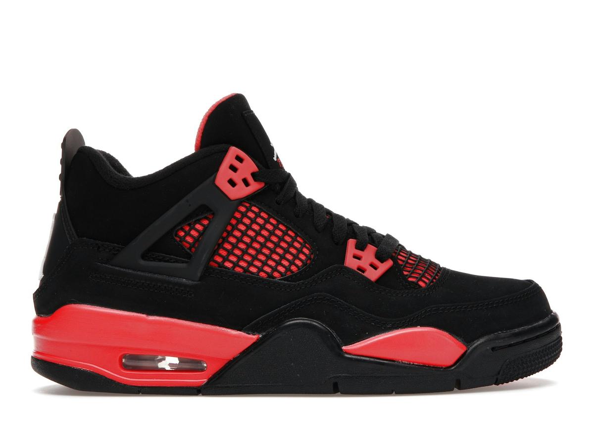 Air Jordan 4 Retro Red Thunder (GS) Black Crimson 408452-016 - savito