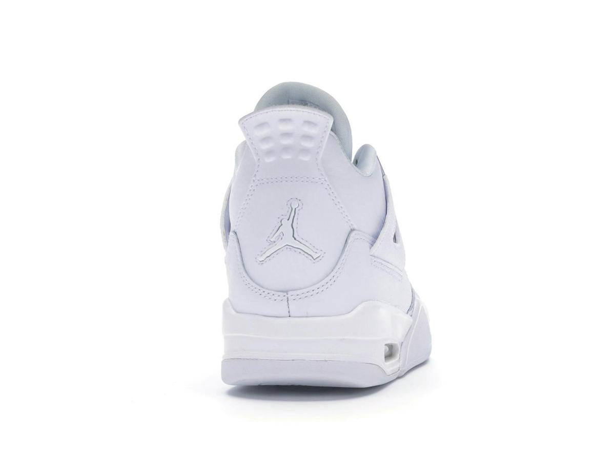 Air Jordan 4 Retro Pure Money (2017) (GS) White Metallic Silver Pure Platinum 408452-100 - savito