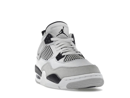 Jordan 4 Retro Military Black (GS) 408452-111 White Black Neutral Grey - savito