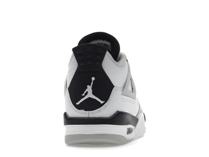 Jordan 4 Retro Military Black (GS) 408452-111 White Black Neutral Grey - savito