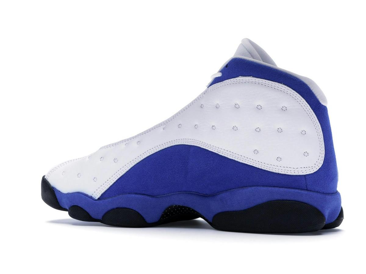 Jordan 13 Retro White Hyper Royal Black Sneakers 414571-117 - savito