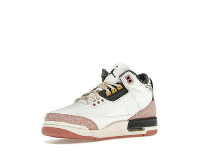 Jordan 3 Retro Vintage Floral GS White Pink Leopard - savito