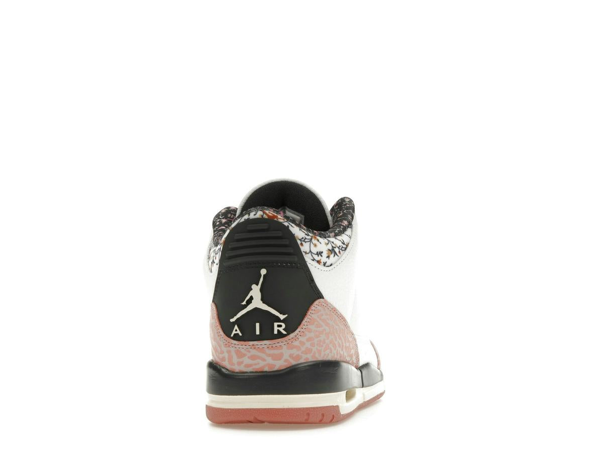 Jordan 3 Retro Vintage Floral GS White Pink Leopard - savito