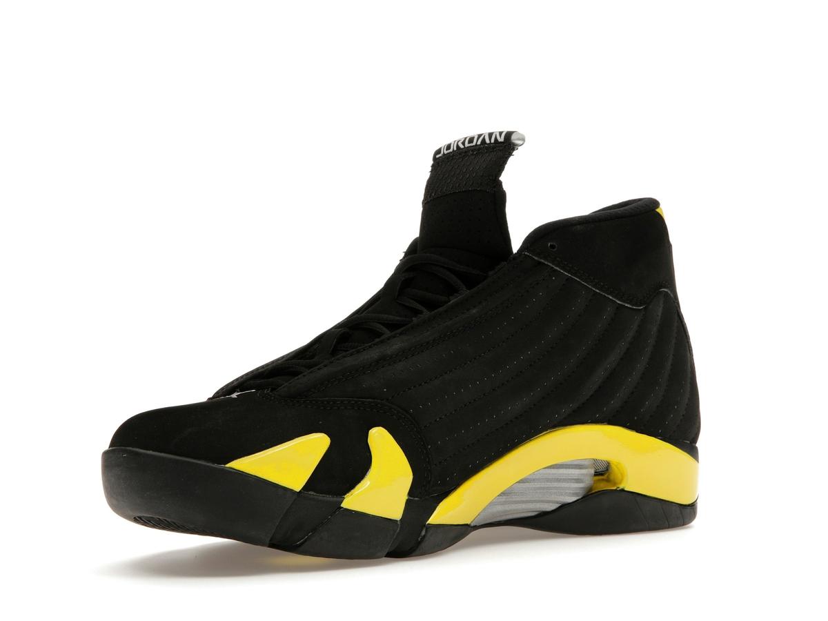Jordan 14 Retro Thunder Black Vibrant Yellow White 487471-070 - savito