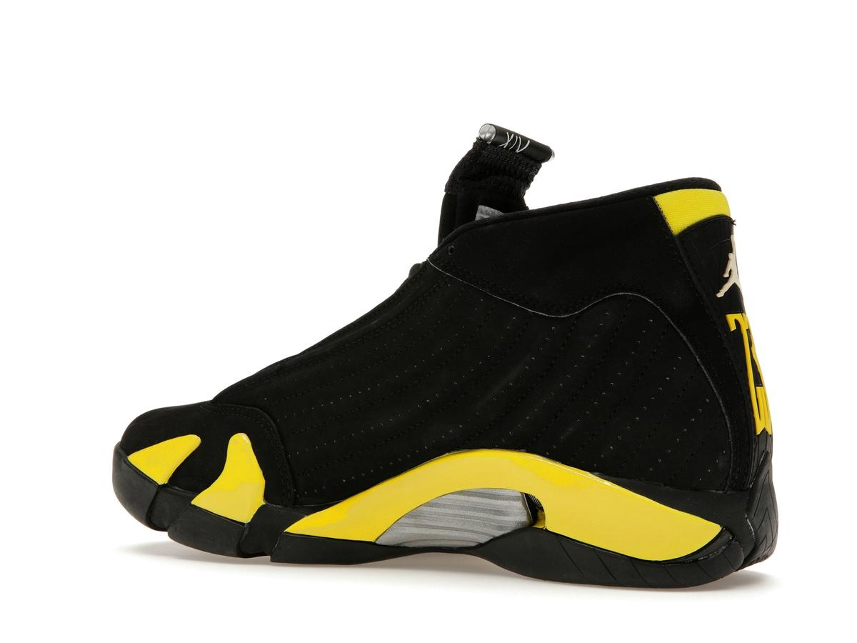 Jordan 14 Retro Thunder Black Vibrant Yellow White 487471-070 - savito