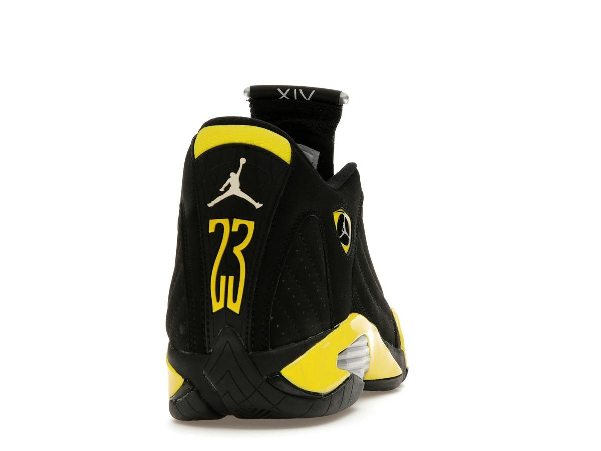 Jordan 14 Retro Thunder Black Vibrant Yellow White 487471-070 - savito