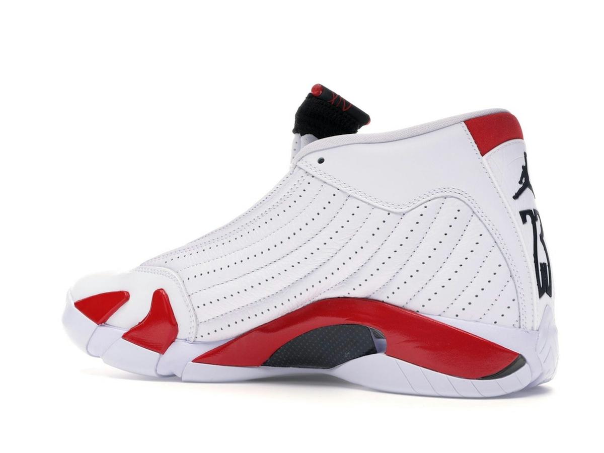 Jordan 14 Retro Rip Hamilton 487471-100 White Black Varsity Red - savito