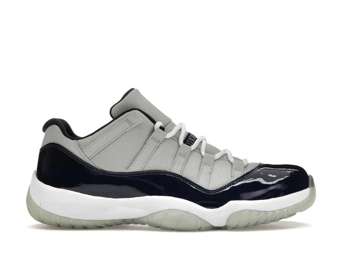 Men's Jordan 11 Retro Low Georgetown Grey Mist Midnight Navy 528895-007 - savito
