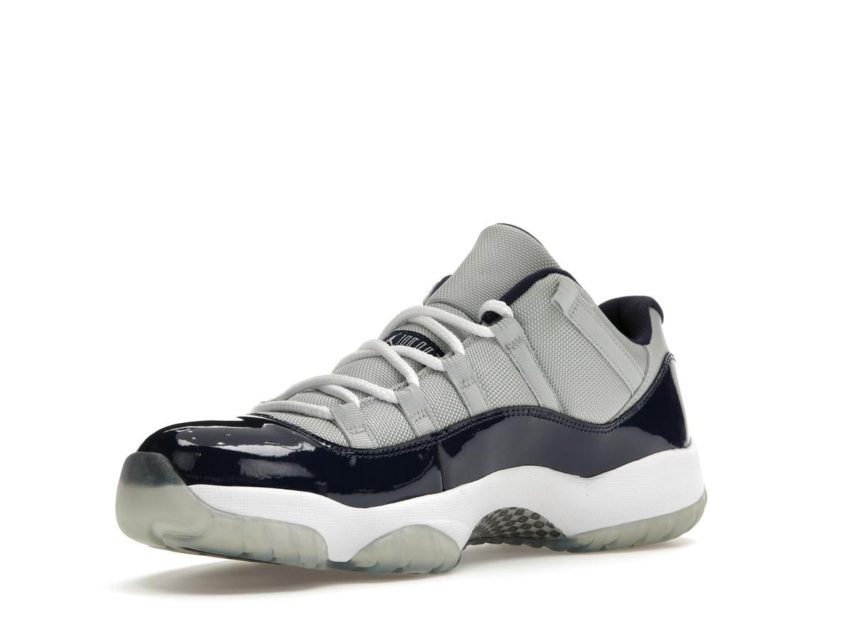 Men's Jordan 11 Retro Low Georgetown Grey Mist Midnight Navy 528895-007 - savito