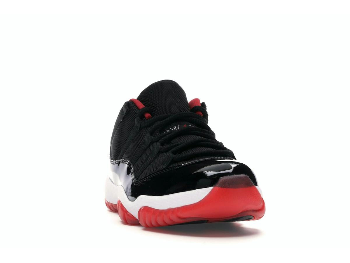 Men's Jordan 11 Retro Low Bred Black True Red-White 528895-012 - savito