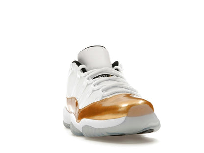 Jordan 11 Retro Low Closing Ceremony White Metallic Gold Black 528895-103 - savito