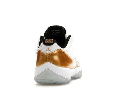 Jordan 11 Retro Low Closing Ceremony White Metallic Gold Black 528895-103 - savito