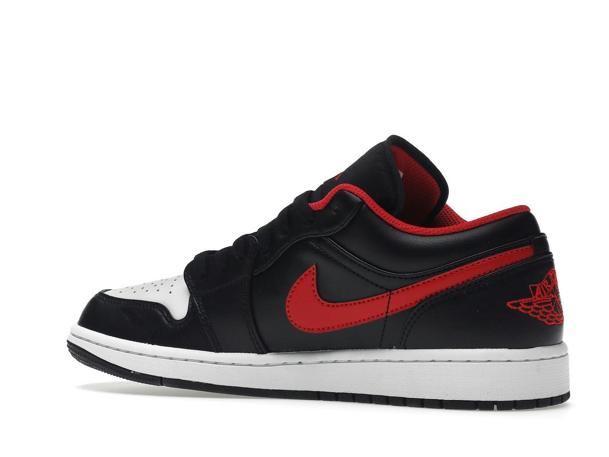 Air Jordan 1 Low White Toe Black Fire Red White 553558-063 - savito