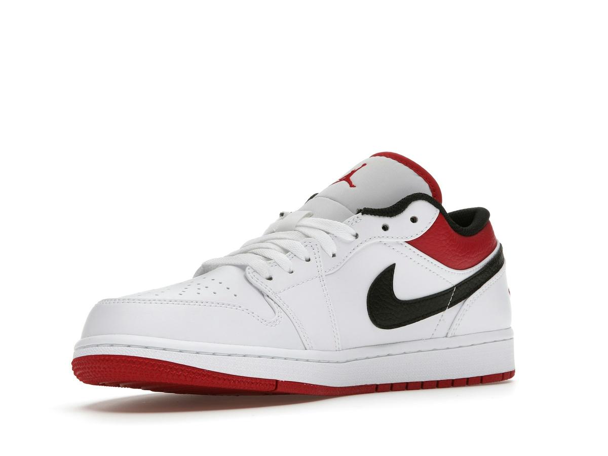 Jordan 1 Low White University Red Black 553558-118 - savito
