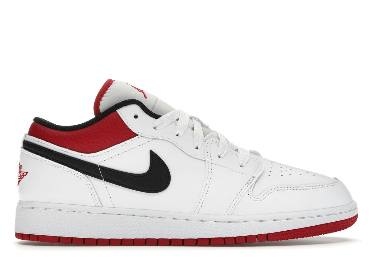 Jordan 1 Low White Gym Red (GS) 553560-118 - savito