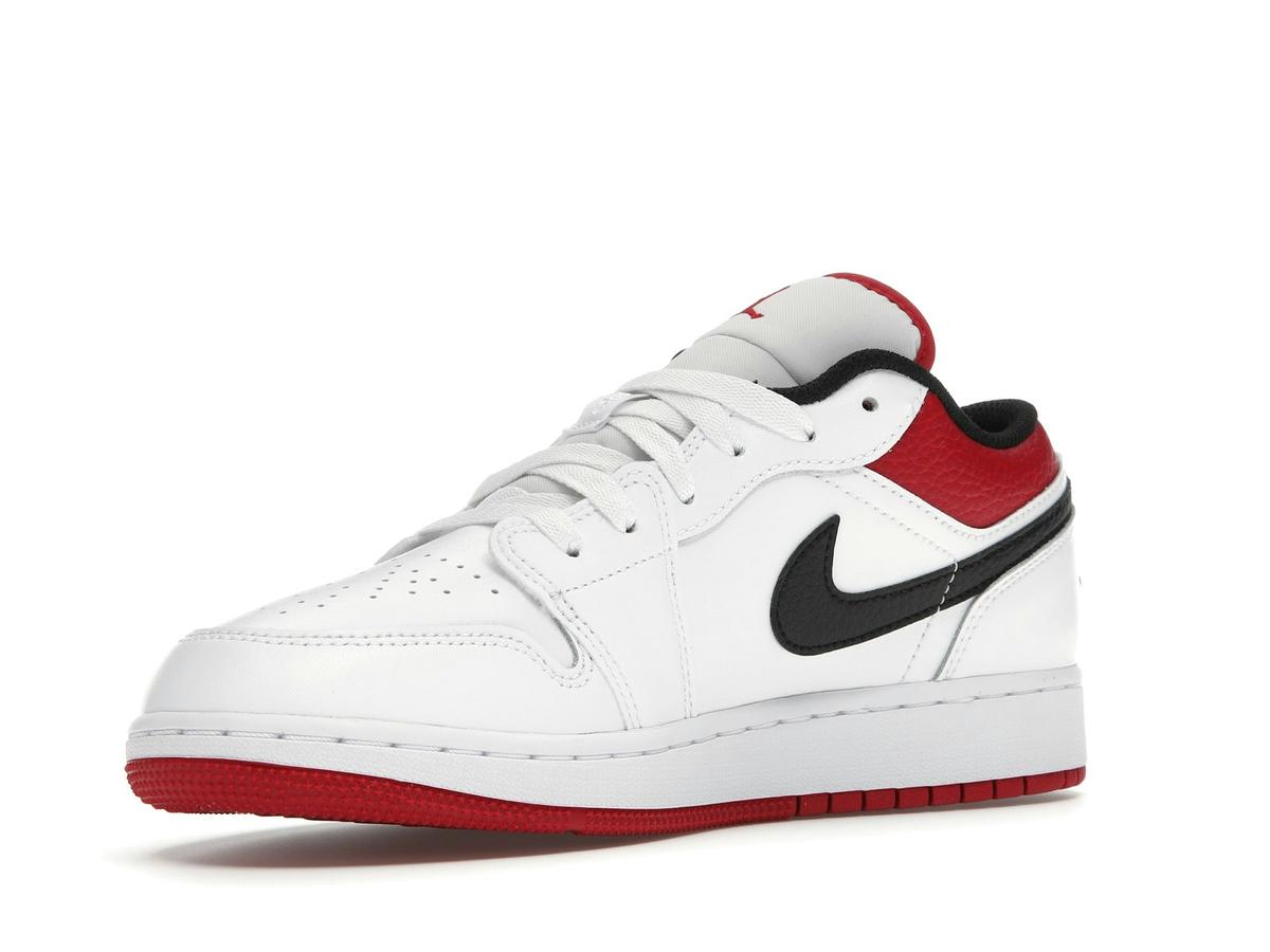 Jordan 1 Low White Gym Red (GS) 553560-118 - savito
