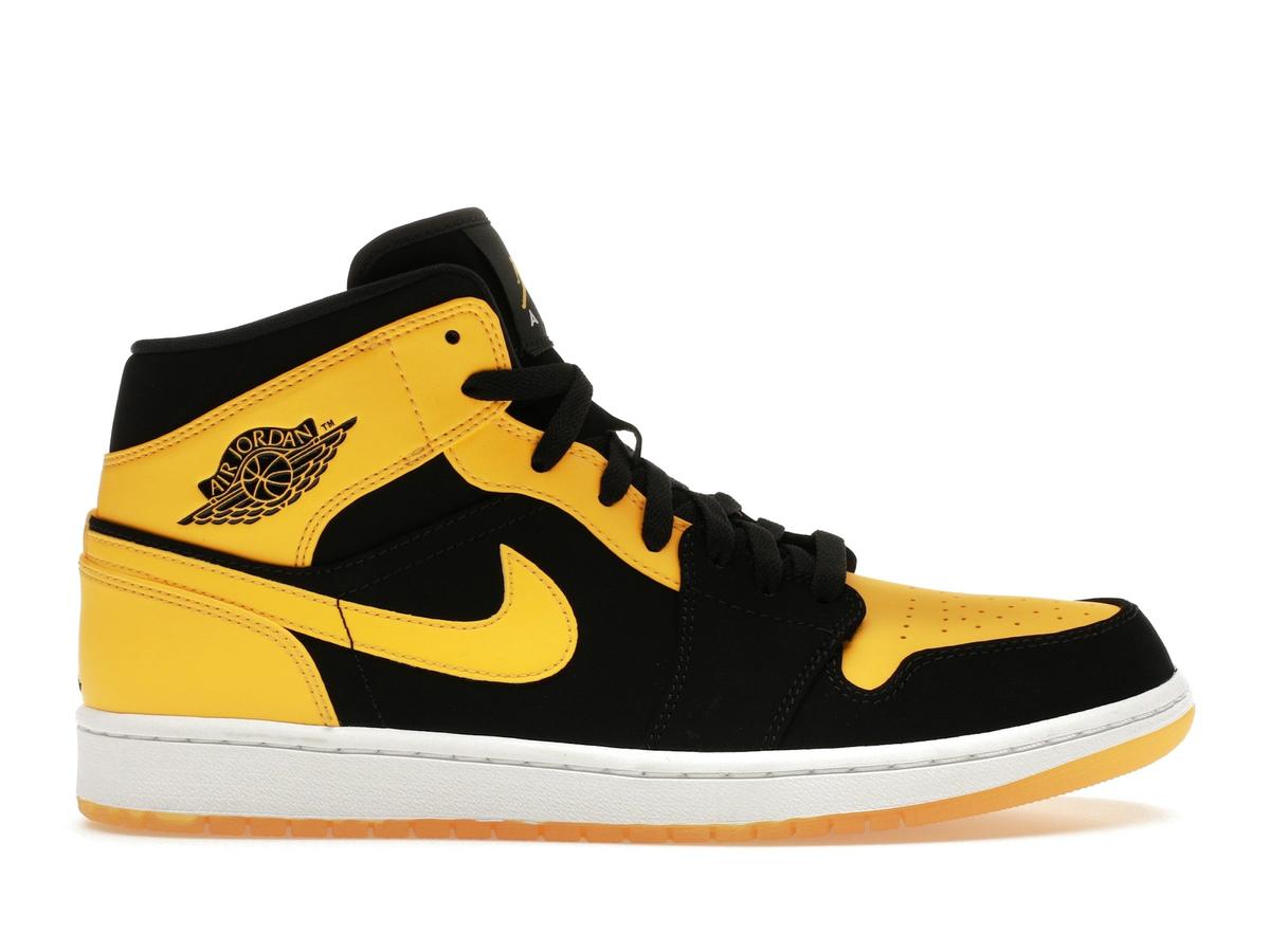 Jordan 1 Retro Mid New Love (2017) Black Varsity Maize White 554724-035 - savito