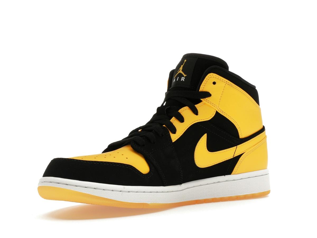 Jordan 1 Retro Mid New Love (2017) Black Varsity Maize White 554724-035 - savito