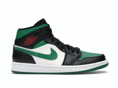 Jordan 1 Mid Green Toe Black Gym Red 554724-067 - savito