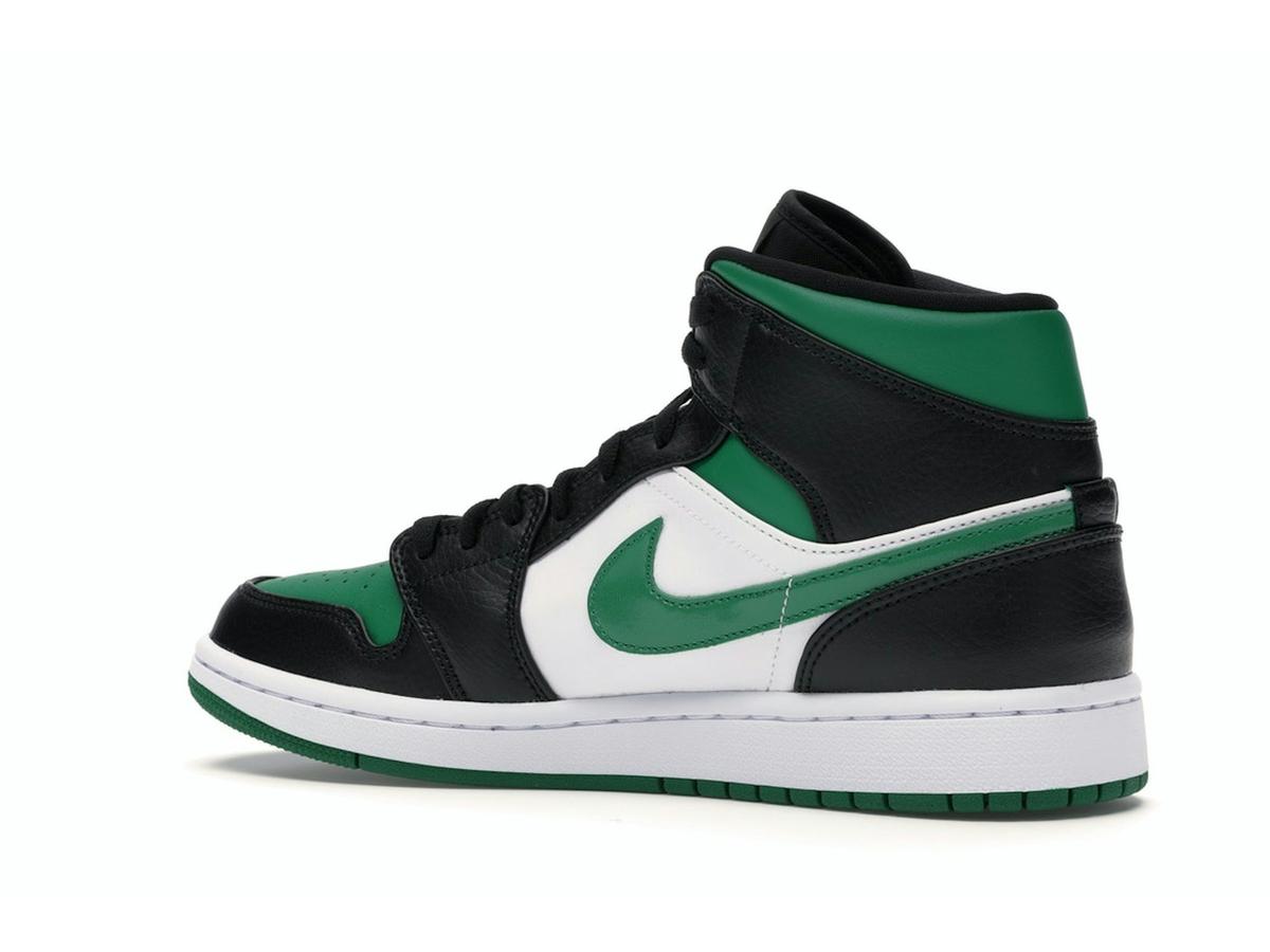 Jordan 1 Mid Green Toe Black Gym Red 554724-067 - savito