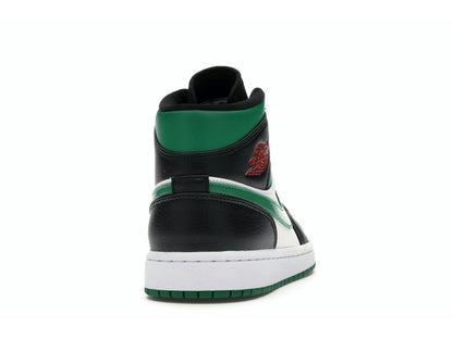 Jordan 1 Mid Green Toe Black Gym Red 554724-067 - savito