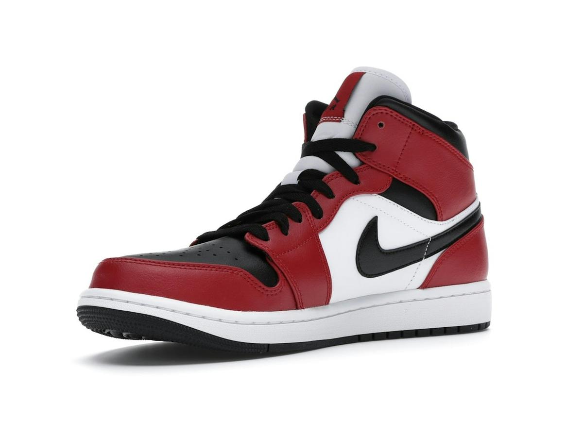 Jordan 1 Mid Chicago Toe Black Gym Red White 554724-069 - savito