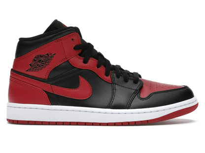 Jordan 1 Mid Banned (2020) Black University Red 554724-074 - savito