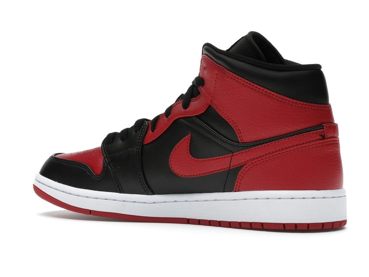Jordan 1 Mid Banned (2020) Black University Red 554724-074 - savito