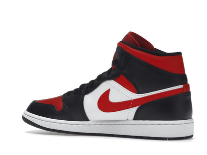 Air Jordan 1 Mid White Black Red 2022 554724-079 - savito