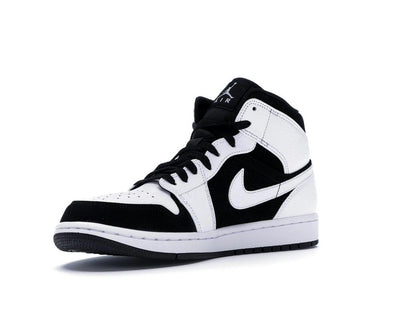 Air Jordan 1 Mid White Black 554724-113 - savito