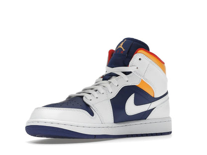 Jordan 1 Mid Royal Blue Laser Orange 554724-131 - savito
