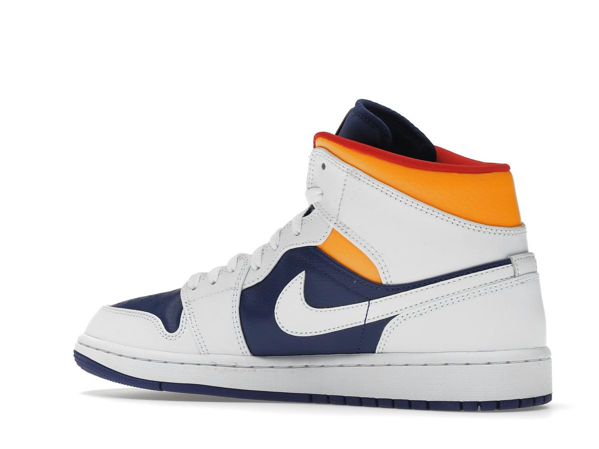 Jordan 1 Mid Royal Blue Laser Orange 554724-131 - savito