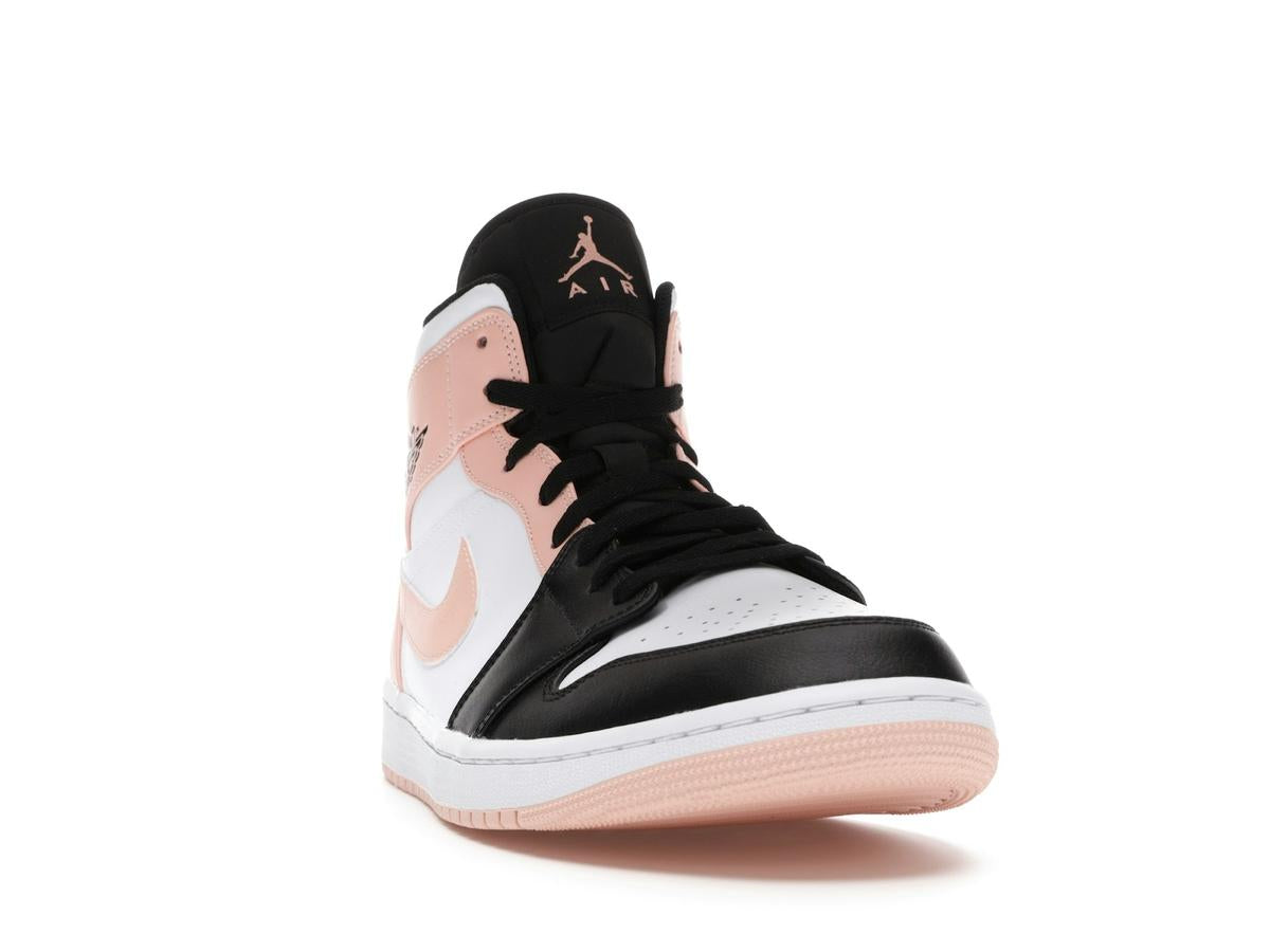 Jordan 1 Mid Arctic Orange Black Toe Sneakers 554724-133 - savito