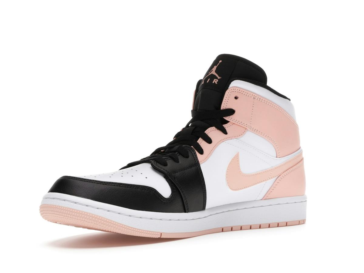 Jordan 1 Mid Arctic Orange Black Toe Sneakers 554724-133 - savito