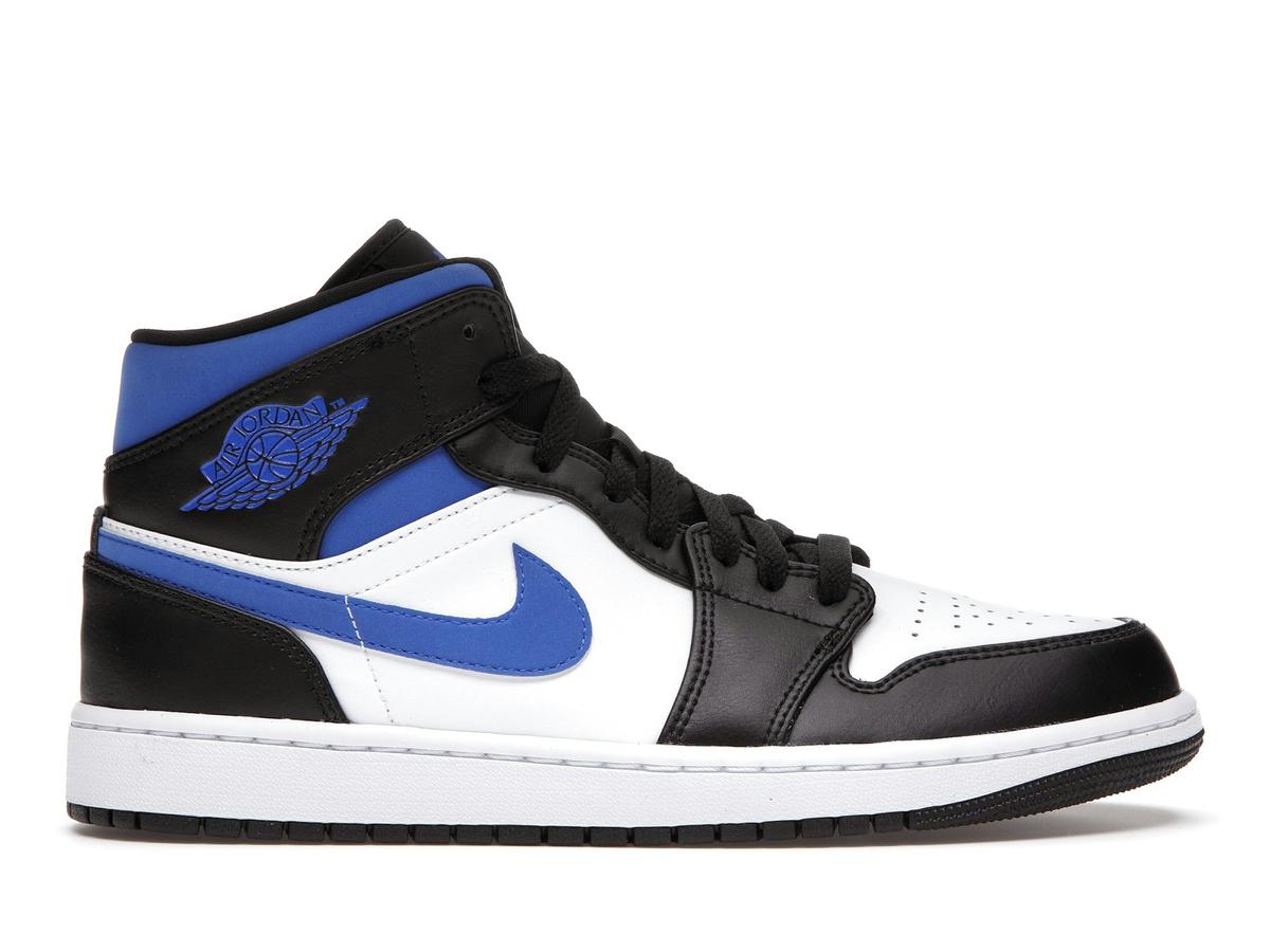 Jordan 1 Mid White Black Racer Blue 554724-140 - savito