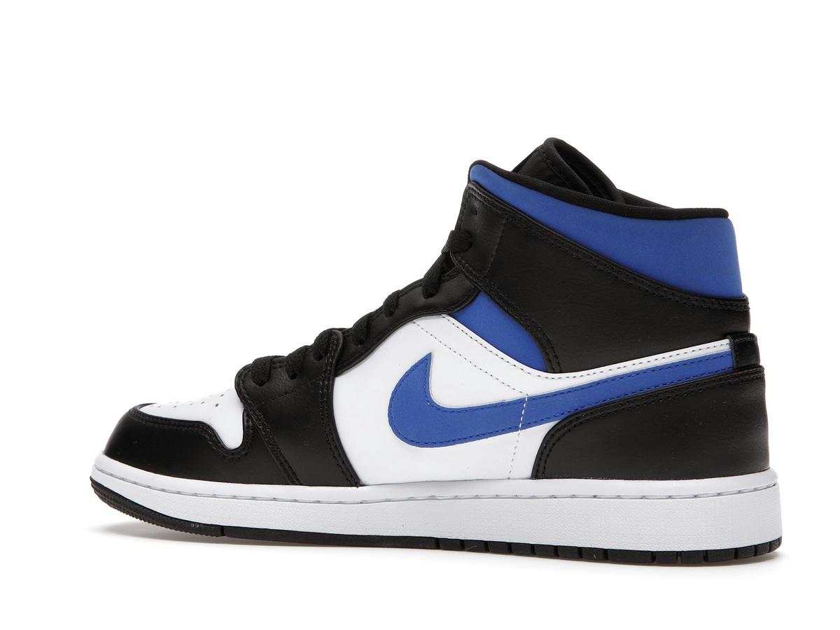 Jordan 1 Mid White Black Racer Blue 554724-140 - savito