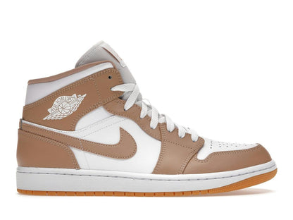 Jordan 1 Mid Tan Gum Sneakers 554724-271 - savito