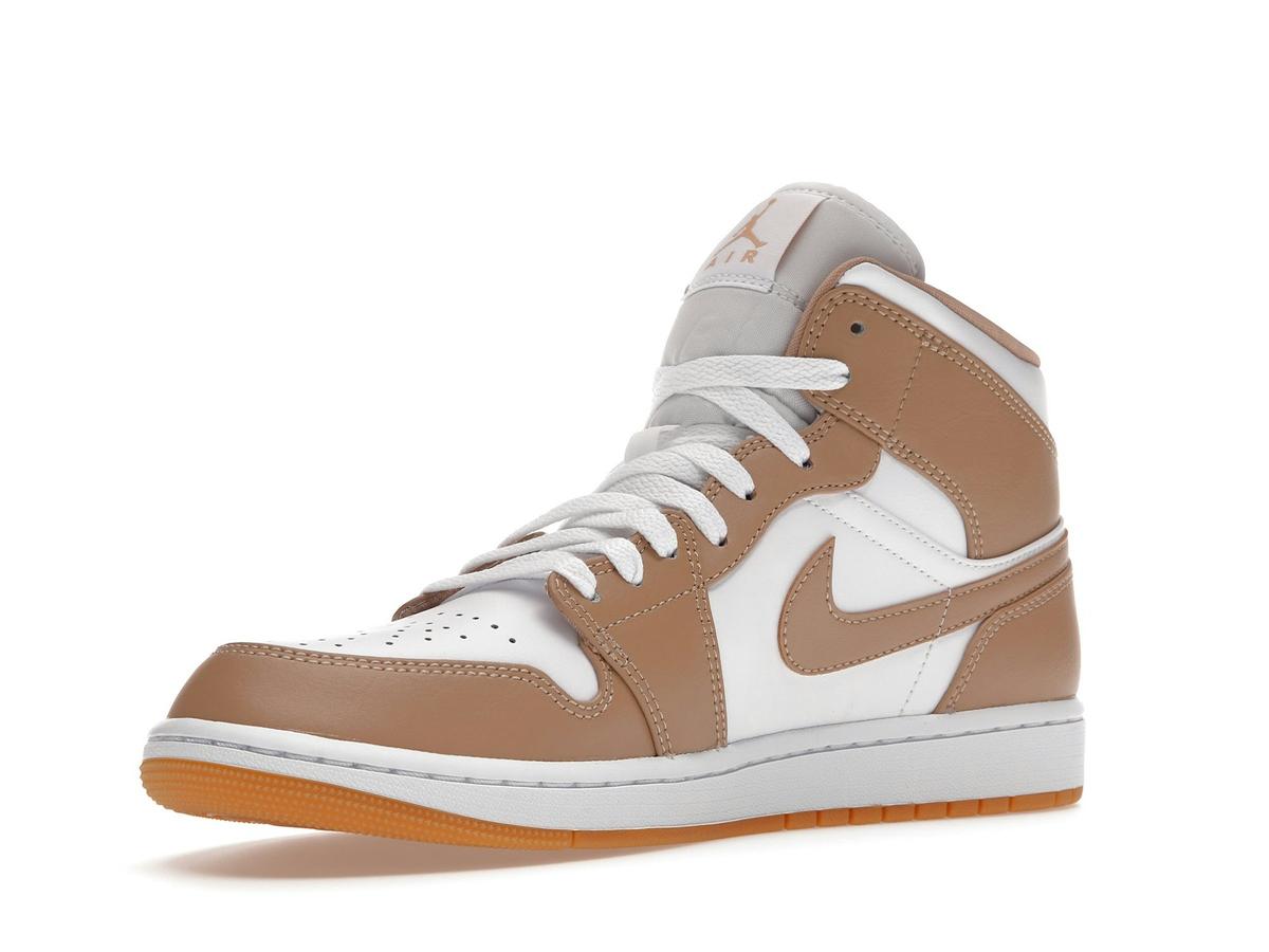 Jordan 1 Mid Tan Gum Sneakers 554724-271 - savito