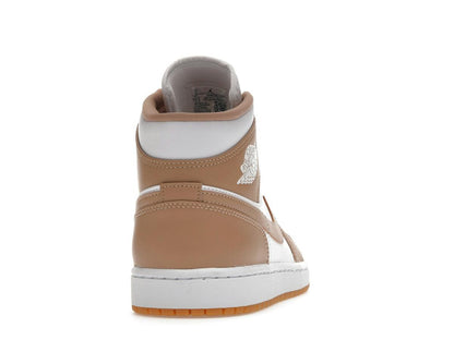 Jordan 1 Mid Tan Gum Sneakers 554724-271 - savito