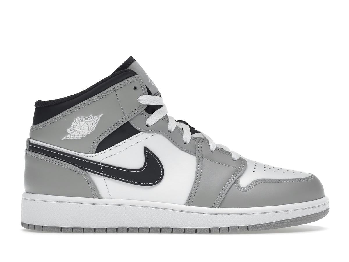 Jordan 1 Mid Light Smoke Grey GS 554725-078 - savito