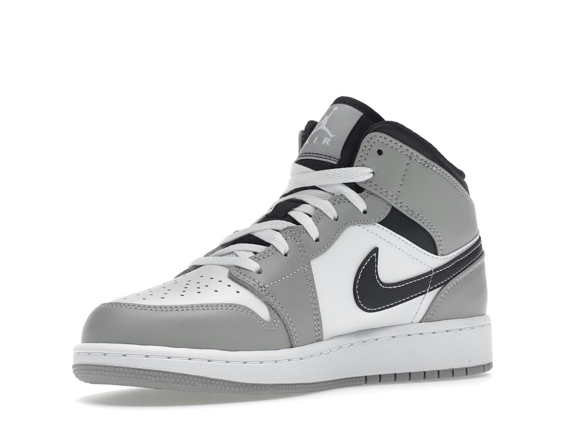 Jordan 1 Mid Light Smoke Grey GS 554725-078 - savito
