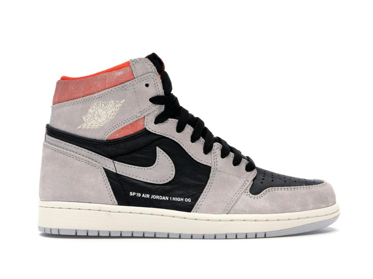 Jordan 1 Retro High Neutral Grey Hyper Crimson 555088-018 - savito