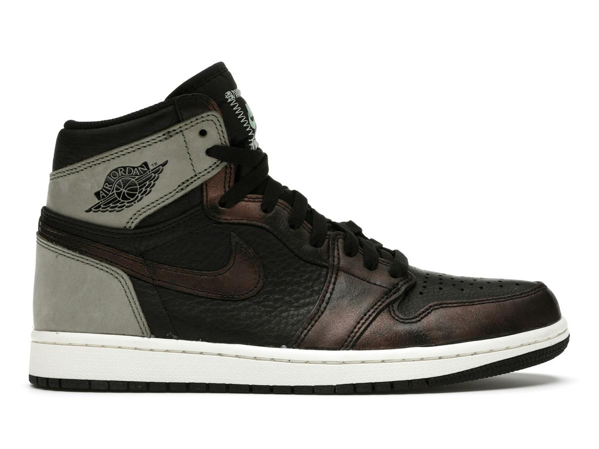 Jordan 1 Retro High Light Army Rust Shadow Patina 555088-033 Black Grey Rust - savito