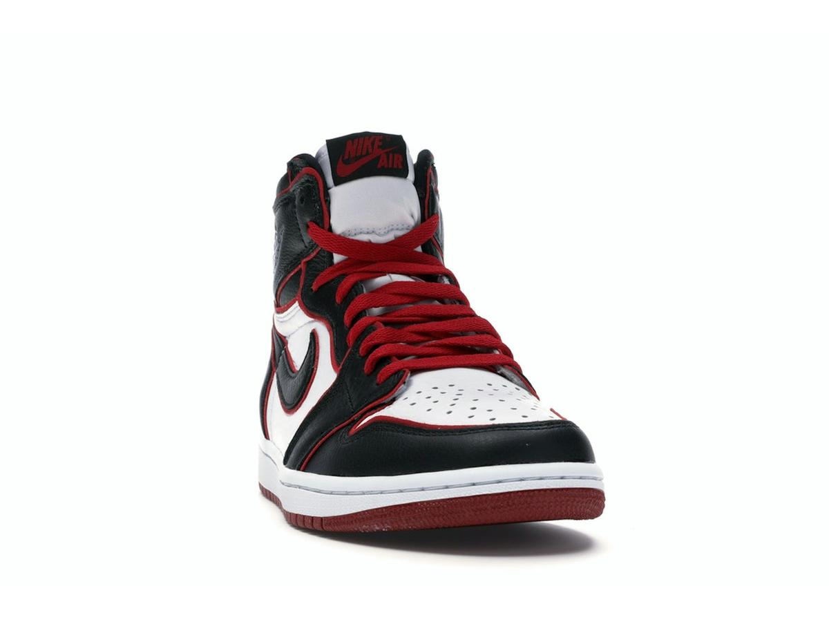 Jordan Men's 1 Retro High Bloodline 555088-062 Black Gym Red White - savito