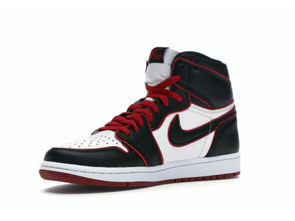 Jordan Men's 1 Retro High Bloodline 555088-062 Black Gym Red White - savito