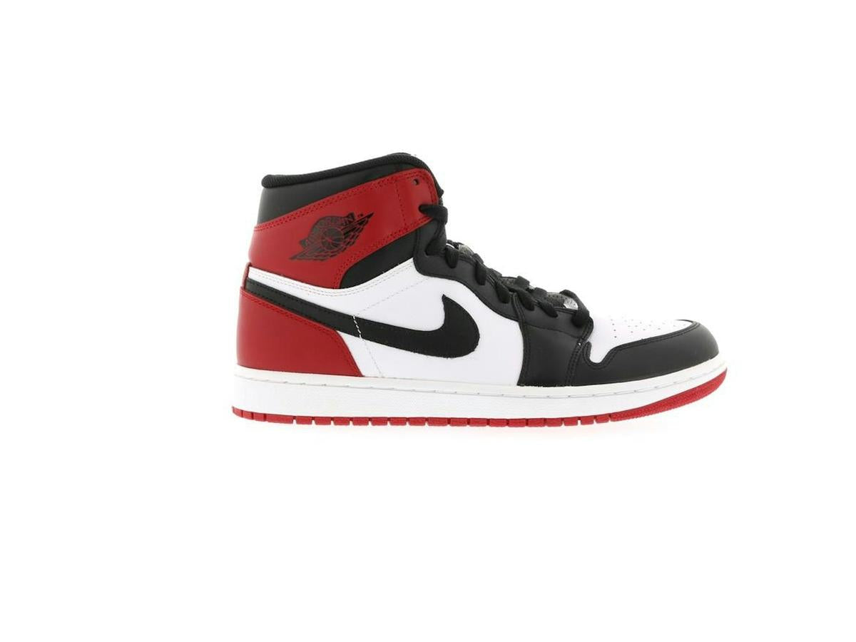 Air Jordan 1 Retro High OG Black Toe 2013 555088-184 White Black Gym Red - savito
